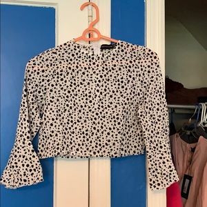 Dalmatian print crop top